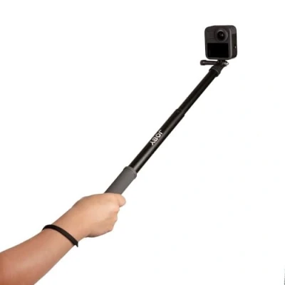 Abbildung von JOBY TelePod Sport Ausziehbare Stange für Action und 360 Kameras, Wasserdichtes Reisestativ, Fotografie Zubehör, Content Creation, Vlogging, Shots, Schwarz