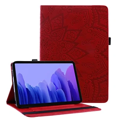 Abbildung von Succtop Hülle für Galaxy Tab A7 10,4 Zoll 2020, Folio Flip PU Leder Schutzhülle Stifthalter Stand Wallet Cover Case Tablet Samsung T500/T505/T507, rot