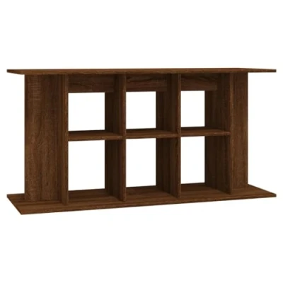 Abbildung von vidaXL Aquariumständer, Aquarium Unterschrank mit viel Stauraum, Tisch Stabiler Oberplatte, Aquariumschrank Halter, Braun Eichen Optik Holzwerkstoff