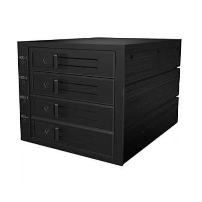 Abbildung von ICY BOX 4 Fach 3, 5 Zoll Backplane für 3X 5, 25 Schacht, SAS III 12 Gbit/S und SATA 6 Gbit/S, Mini HD Host, Lüfter 60610