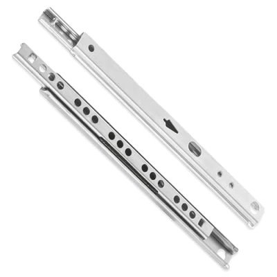 Abbildung von Mprofi MT® 2 Stück, 1 Paar Schubladenschienen Teilauszug 17mm Höhe, 214mm Länge Robuste Schubladenschiene aus Stahl 10 kg Tragkraft Einfache Montage für Möbel &amp; Schränke V214/17/2