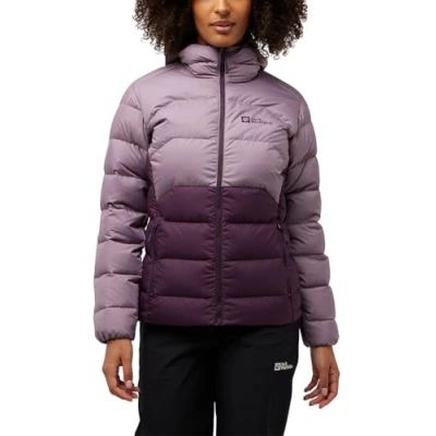 Abbildung von Jack Wolfskin Ather Hoody Daunenjacke, Damen, Größe: XXL, Midnight plum