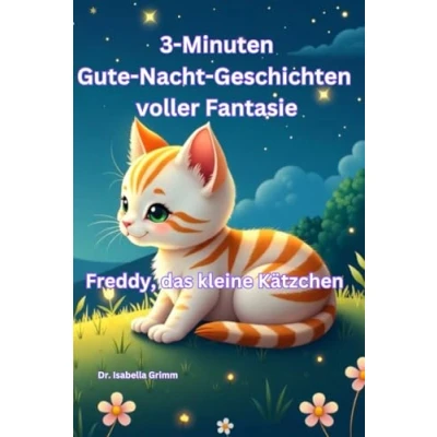 Abbildung von Freddy, das kleine Kätzchen. 3 Minuten Gute Nacht Geschichten voller Fantasie: zur Guten zum Vorlesen, für ein traumhaftes Einschlafritual. ab Jahren