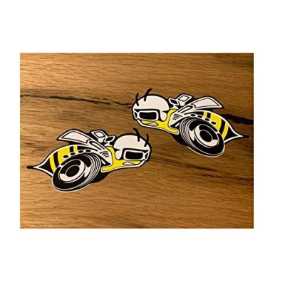 Abbildung von MG363 / 2X Aufkleber Super Bee je ca. 10 x 5 cm Hot Rod Tuning Sticker Racing Old School Vintage Retro Style Rockabilly