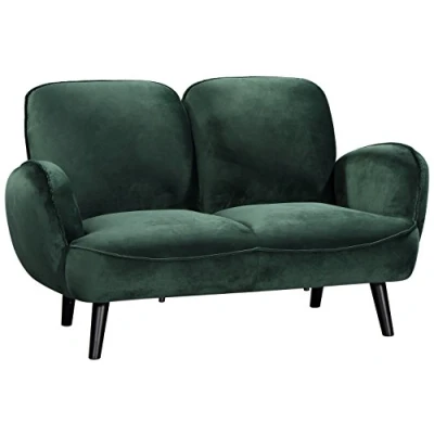 Abbildung von ATLANTIC home collection 2 Sitzer &quot;Ben&quot;, mit Wellenunterfederung, Massivholzfüße, frei im Raum stellbar