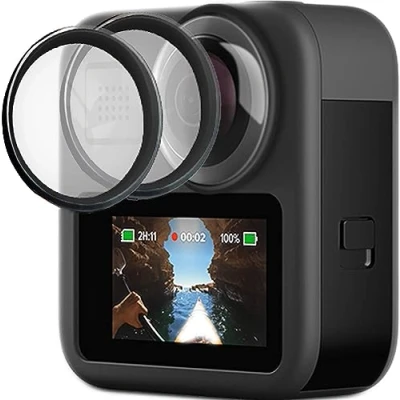 Abbildung von 【2 Stück】 FitStill Objektivabdeckung für Go Pro Max Action Kamera Objektivschutz Set, klebriger Kamera, wasserdichter transparenter Objektivschutz, Kameraschutz