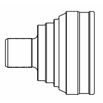Abbildung von GSP 803058 Gelenksatz Middle groove AUDI: A4 B6 Avant, B7 Limousine