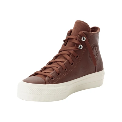 Abbildung von Converse Chuck Taylor ALL STAR LIFT Platform Water Repellent Sneaker high, Damen, Größe: 38, Bear nap/egret Leder