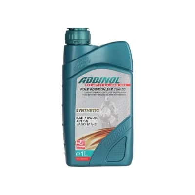 Abbildung von ADDINOL 4T Pole Position 10W 50, Motorenöl, vollsynthetisch, übertrifft Spezifikation JASO MA 2, 1