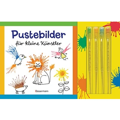 Abbildung von Pustebilder Für kleine Künstler Set. mit 4 Kleckspipetten: Klecksbilder Wasserfarben