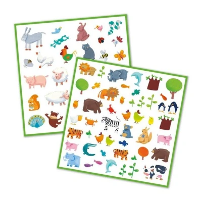Abbildung von DJECO Sticker 160 für Kinder ab 4 Jahren mit tollen Motiven