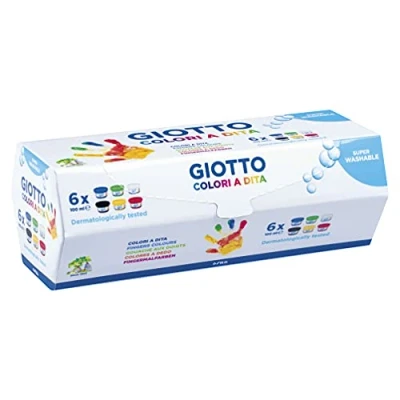 Abbildung von Giotto Dita Fingerfarben 100 ml 6er Pack, Verschiedenfarbig