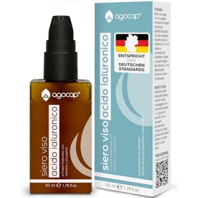 Abbildung von Hyaluronsäure Gesichtsserum 3 Molekulargewichte mit den Vitaminen C und D, Kollagen Retinol. Feuchtigkeitsspendendes strahlendes Anti Falten Serum für Damen Herren Vitamin 60 ml