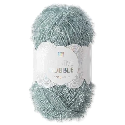 Abbildung von Frida&#039;s Wollhaus Rico Design 50 g Creative Bubble Schwammgarn Wolle Stricken Häkeln 57 Farben (023 Patina)