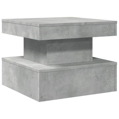 Abbildung von vidaXL Couchtisch mit LED Leuchten Betongrau 50x50x40 cm (1 St)