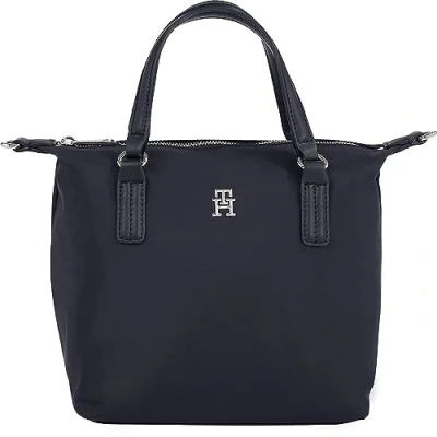 Abbildung von Tommy Hilfiger Poppy Small TOTE Umhängetasche, Damen, Größe: One Size, Space blue