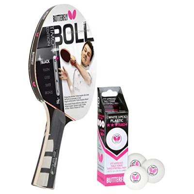 Abbildung von Butterfly 1x Timo Boll Black 85030 Tischtennisschläger + Hülle Drive Case