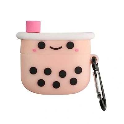 Abbildung von kwmobile Hülle kompatibel mit Apple AirPods 3 Silikon Kopfhörer Schutzhülle Case Cover Altrosa Weiß Schwarz