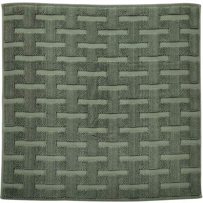 Abbildung von Badematte Delia done.®, Höhe 10 mm, rutschhemmend beschichtet, fußbodenheizungsgeeignet, Baumwolle, rechteckig, Badteppich, Uni Farben, Hoch Tief Effekt, reine waschbar
