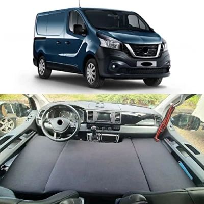 Abbildung von BREMER SITZBEZÜGE Camper Bett Kinderbett Fahrerhausbett kompatibel mit Nissan NV300 ab 2016 Wohnmobil Zubehör Wohnmobilbett Camping