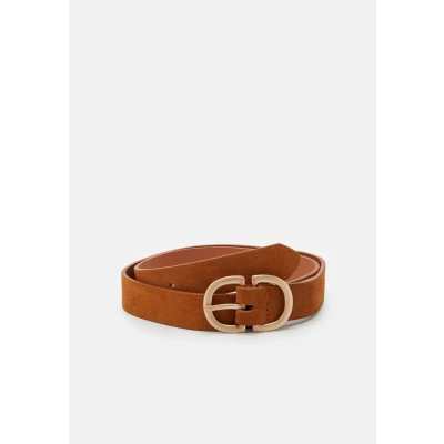 Abbildung von Pieces Pcjuva Jbelt Gürtel cognac/goldcoloured, Damen, Größe: 85, Cognac/gold coloured