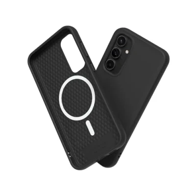 Abbildung von RhinoShield Hülle kompatibel mit [Galaxy S23 FE] SolidSuit MagSafe Stoßdämpfende &amp; schlanke Schutzhülle Premium Finish 3.5 Meter Fallschutz Klassisches Schwarz