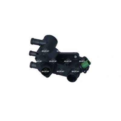 Abbildung von NRF 725242 Kühlwasserthermostat 87 mit Sensor, Dichtring Gehäuse VOLKSWAGEN: Golf 4 Schrägheck, Variant, Bora Limousine
