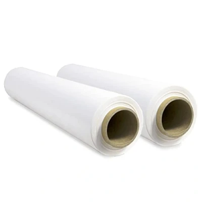 Abbildung von Stretch Verpackungsfolie, weiße Kunststofffolie zum Verpacken, schützende Kunststoffrolle für Versand und Umzug, Rolle von 50 cm bis zu 400 m dehnbar Ofituria (3 Stück)