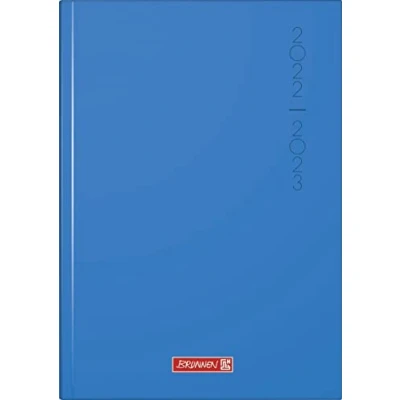 Abbildung von Brunnen Schülerkalender „Plain Blue“ 2022/2023 A5 1 Seite = Tag: Tag, Sa. + So. auf einer Seite, 1072020113