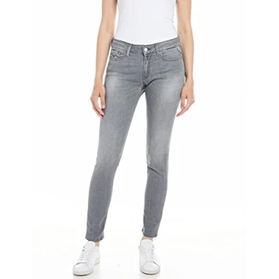 Abbildung von Replay Damen Jeans New Luz Skinny Fit mit Power Stretch, Medium Grey 096 (Grau), 24W / 30L