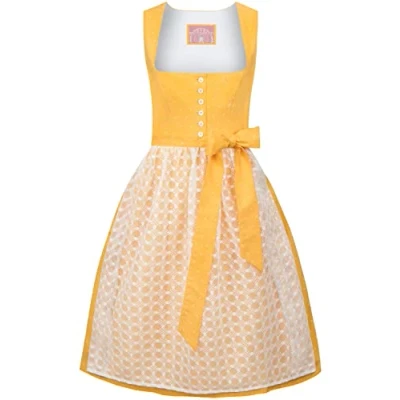 Abbildung von Stockerpoint Damen Dirndl Lisanne Kleid für besondere Anlässe, gelb, 40