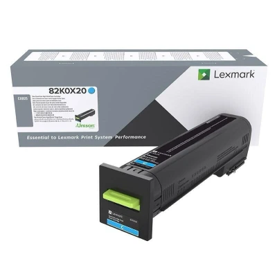 Abbildung von Lexmark Original Toner Standard Variante CX825 cyan 22000 Seiten (82K0X20)