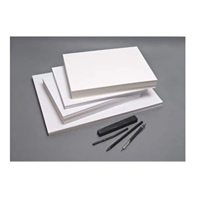 Abbildung von Clairefontaine 1694C Packung mit 250 Bogen Skizzenpapier 120g, DIN A4+ 24 x 32 cm, ideal für Künstler oder die Schule, Weiß, 1 Pack