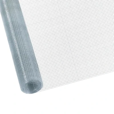 Abbildung von CCLIFE Hühnerzaun Geflügelnetz , Maschenweite 6.3 mm Höhe 100 cm Länge 2/5 m Verzinkt Silber