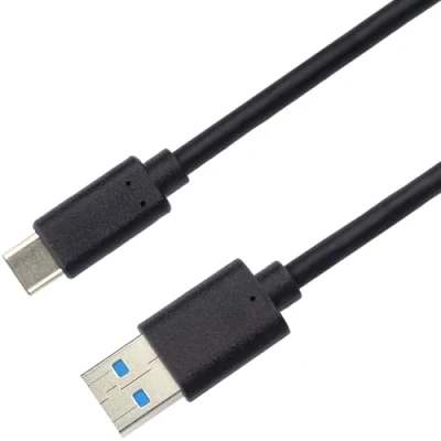 Abbildung von PremiumCord USB C auf 3.0 Verbindungskabel 0, 5m, Datenkabel SuperSpeed bis zu 10Gbit/S, Schnellladung 3A, 3.1 Generation 2 Typ Stecker, Farbe Schwarz, Länge 5m