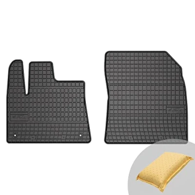 Abbildung von FROGUM EL Toro Gummimatten Ganzjähriges Set von Autofussmatte Auto Fußmatten für Opel Combo E ab 2018, Peugeot Partner III 2018 Beständiges Gummi Material 1,5cm Schutzkante