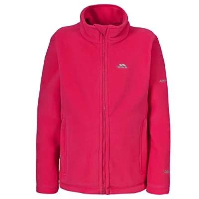 Abbildung von Trespass Teviot, Raspberry, 7/8, Warme Fleecejacke 280g/m² für Kinder / Unisex Mädchen und Jungen, 7 8 Jahre, Rosa Pink