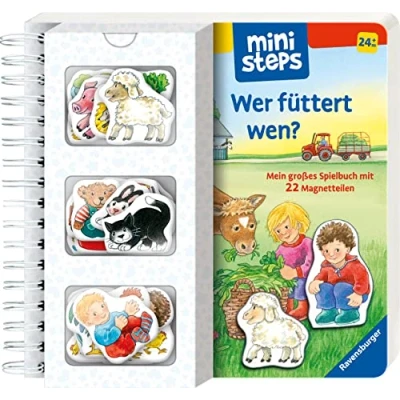 Abbildung von ministeps: Wer füttert wen?: Mein großes Spielbuch mit 22 Magnetteilen. Ab 24 Monaten (ministeps Bücher)