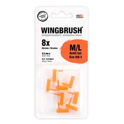 Abbildung von Wingbrush Refill set Interdentalb.iso 3 medius /large