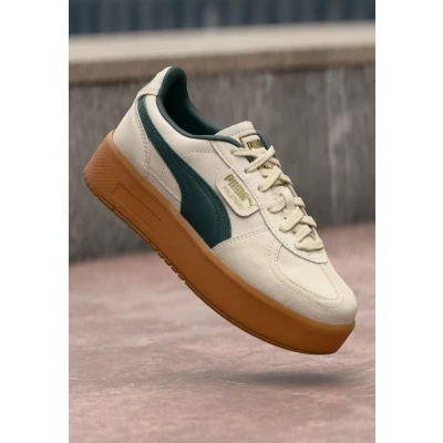 Abbildung von Puma Palermo Elevata Sneakers Damen Schuhe Mit Colorful Alpine Snow/Green Terrain Größe: 42