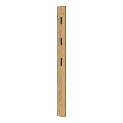 Abbildung von Lomadox Garderobenpaneel ABERDEEN 01, mit ausklappbaren Haken, Eiche Nb., B/H/T 15/170/3 cm