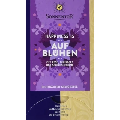 Abbildung von Sonnentor Happiness Is Aufblühen Kräuter g tee Bio 18 St
