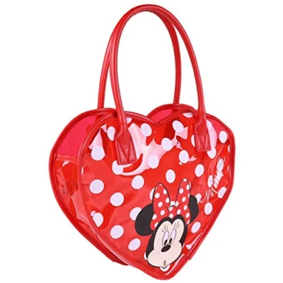 Abbildung von Sarcia.eu Umhängetasche DISNEY Minnie Mouse Mädchenhafte rote Handtasche in Herzform