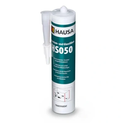 Abbildung von Hausa Silikon Starke Haftung, Aquarium und Glassilikon HS050, Kartusche 310 ml, (Profi Kleb Dichtstoff für Aquarien Glaskonstruktionen, 1 tlg., Schnelltrocknend), Süß Meerwasserbeständig Hohe Elastizität