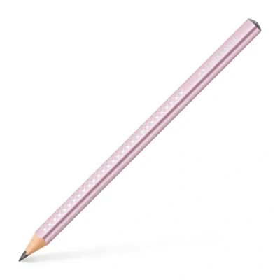 Abbildung von Faber Castell Jumbo Sparkle Graphit Bleistift, Rosé Metallic