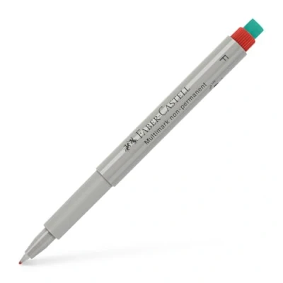 Abbildung von Faber Castell Folienschreiber nonpermanent F rot