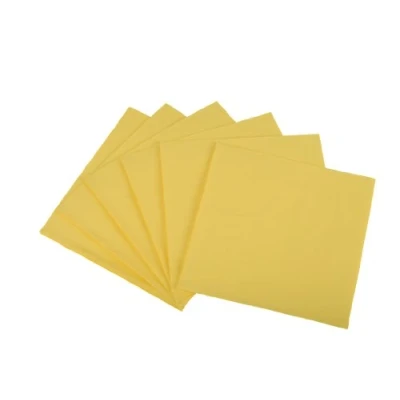 Abbildung von Funny Zelltuchservietten 40 x cm, 1/4 Falz, 3 lagig, gelb 4er Pack (4 250 Stück)