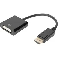 Abbildung von DIGITUS DisplayPort Grafik Adapter, DP zu DVI I (24+5), Full HD 60Hz, 1920x1080 Pixel, Schwarz