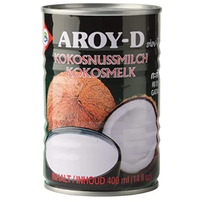 Abbildung von yoaxia ® [ 400ml ] AROY D Kokosmilch Kokosnussmilch Cocosmilch, Coconut Milk