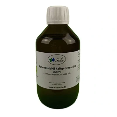 Abbildung von Sala Mariendistelöl kaltgepresst bio 250 ml Glasflasche